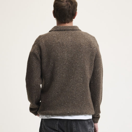 The GoodPeople KPolo Knitted Polo Mocca - beeld 5