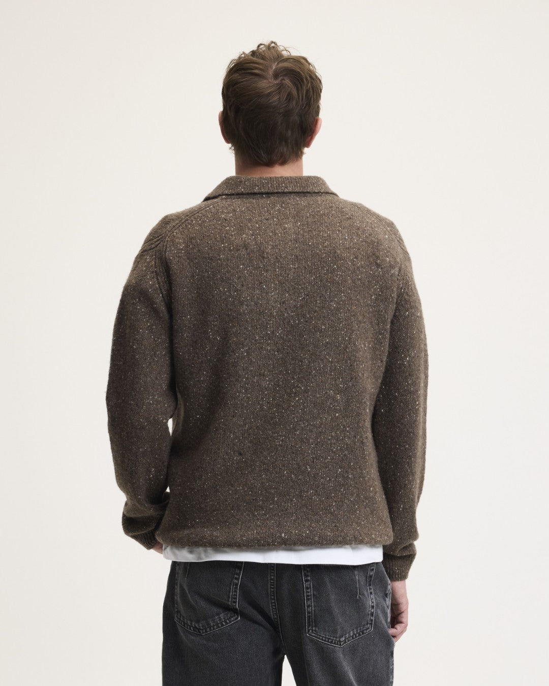 The GoodPeople KPolo Knitted Polo Mocca - beeld 5