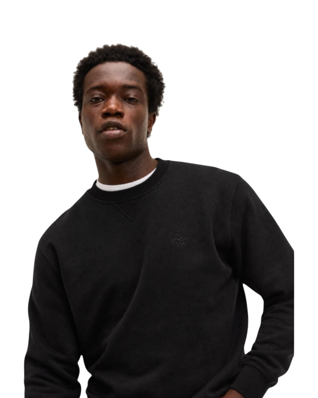 The GoodPeople Lommy Signature Sweater Black - beeld 3
