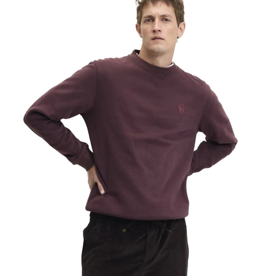The GoodPeople Lommy Signature Sweater Bordeaux - beeld 3