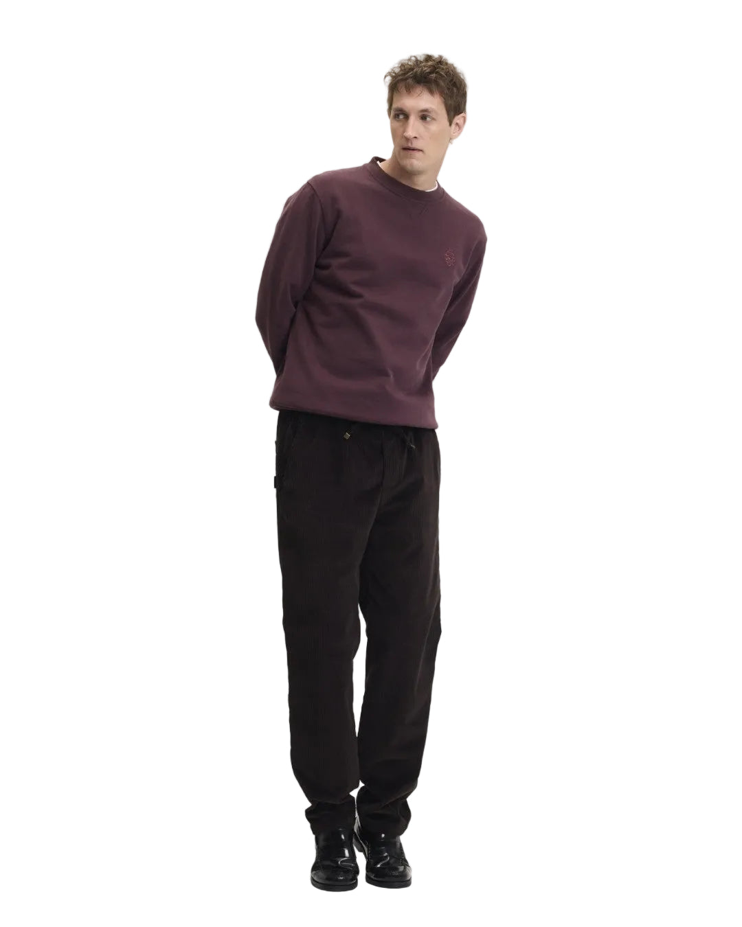 The GoodPeople Lommy Signature Sweater Bordeaux - beeld 5