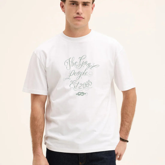 The GoodPeople Oscar Artwork T-shirt White - beeld 3