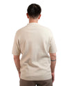 Sand PStructure Structured Knitted Polo