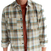 The GoodPeople Scott Shirt Off White Army Green – achteraanzicht
