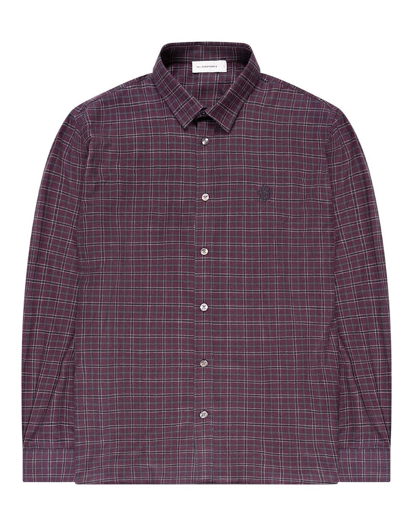 The GoodPeople Seinfield Shirt Bordeaux - beeld 1
