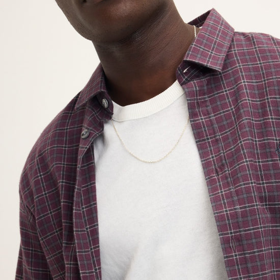 The GoodPeople Seinfield Shirt Bordeaux - beeld 4