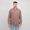 The GoodPeople Rose Brown Soho Linen Shirt Rose Brown – vooraanzicht