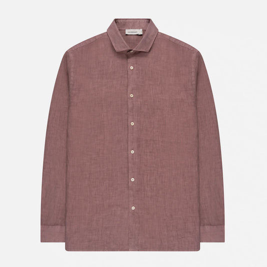 The GoodPeople Rose Brown Soho Linen Shirt Rose Brown – productbeeld 2