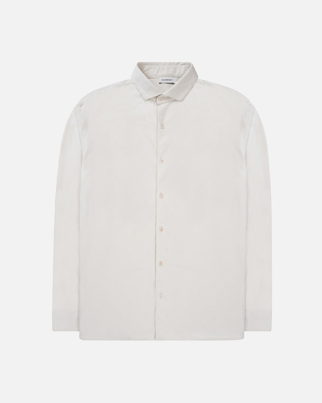 The GoodPeople Stirr Soft Cotton Regular Fit Shirt Off White – productbeeld 1