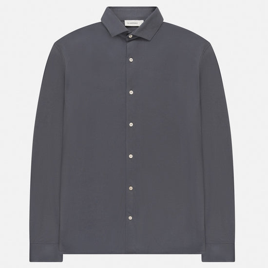 The GoodPeople Stirr regular fit shirt antraciet - productfoto 1