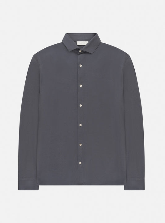 The GoodPeople Stirr regular fit shirt antraciet - productfoto 1