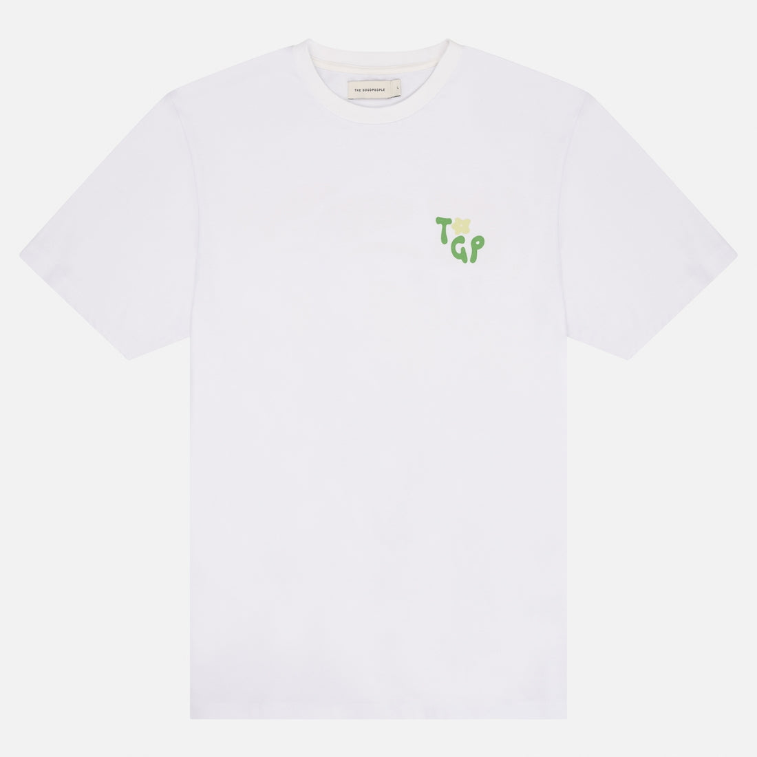 The GoodPeople White colormix backprint – vooraanzicht