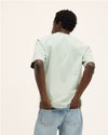 The GoodPeople Theo lichtgroen T-shirt, gedragen, van achteren