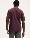 The GoodPeople Tommy Signature T-shirt Bordeaux - beeld 3