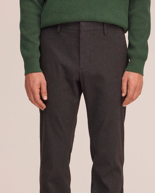 NN.07 Theo 1067 Deep Truffle trousers detail - Checkpoint Mol