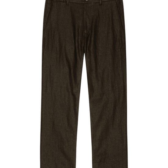 NN.07 Theo 1454 trousers linen slim fit dark army