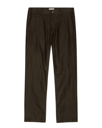 NN.07 Theo 1454 trousers linen slim fit dark army