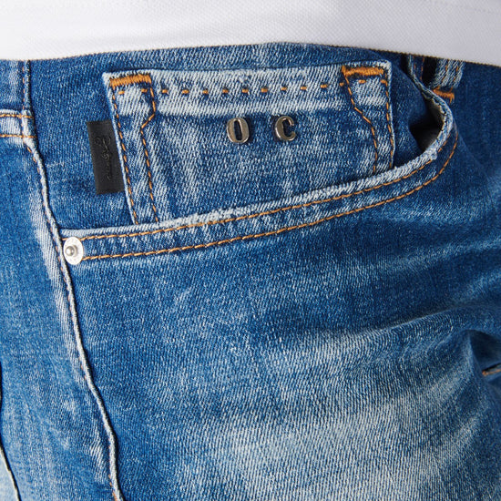 Tramarossa 19.80 Jeans Used Sky – detail van de wassing