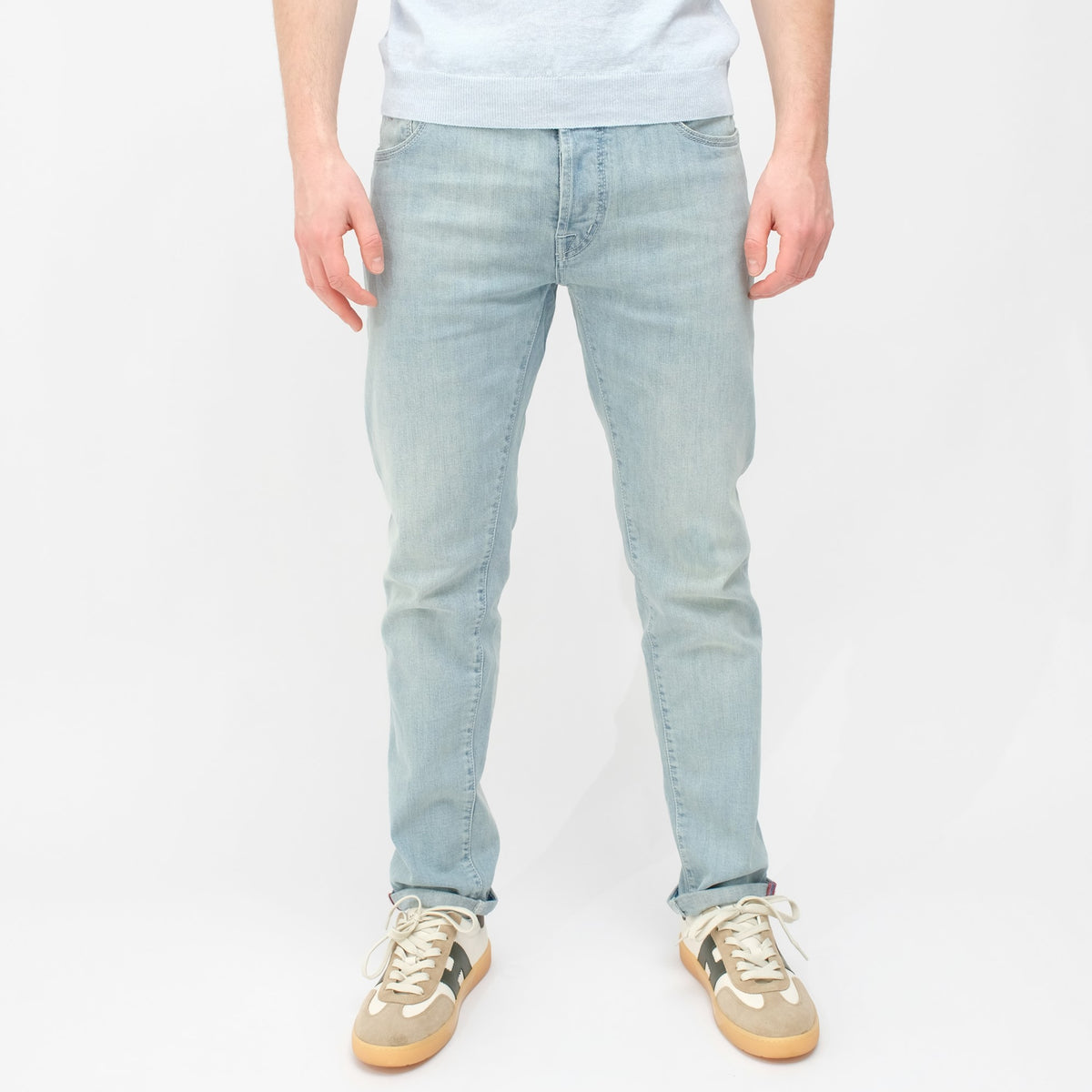 TRAMAROSSA Brando Versatile Fit Denim Light Denim – vooraanzicht