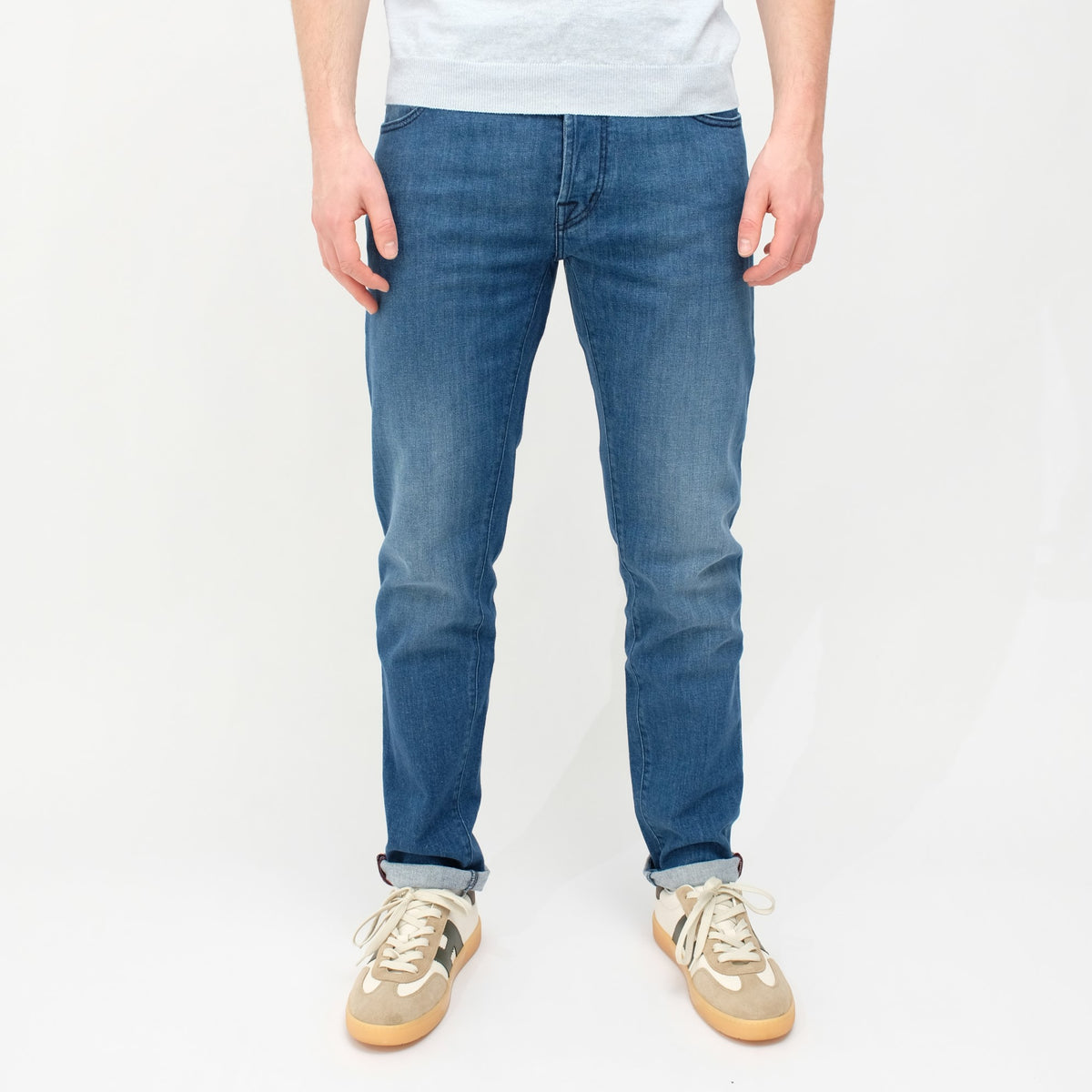TRAMAROSSA Sky Denim Used Brando Versatile Fit Denim – vooraanzicht