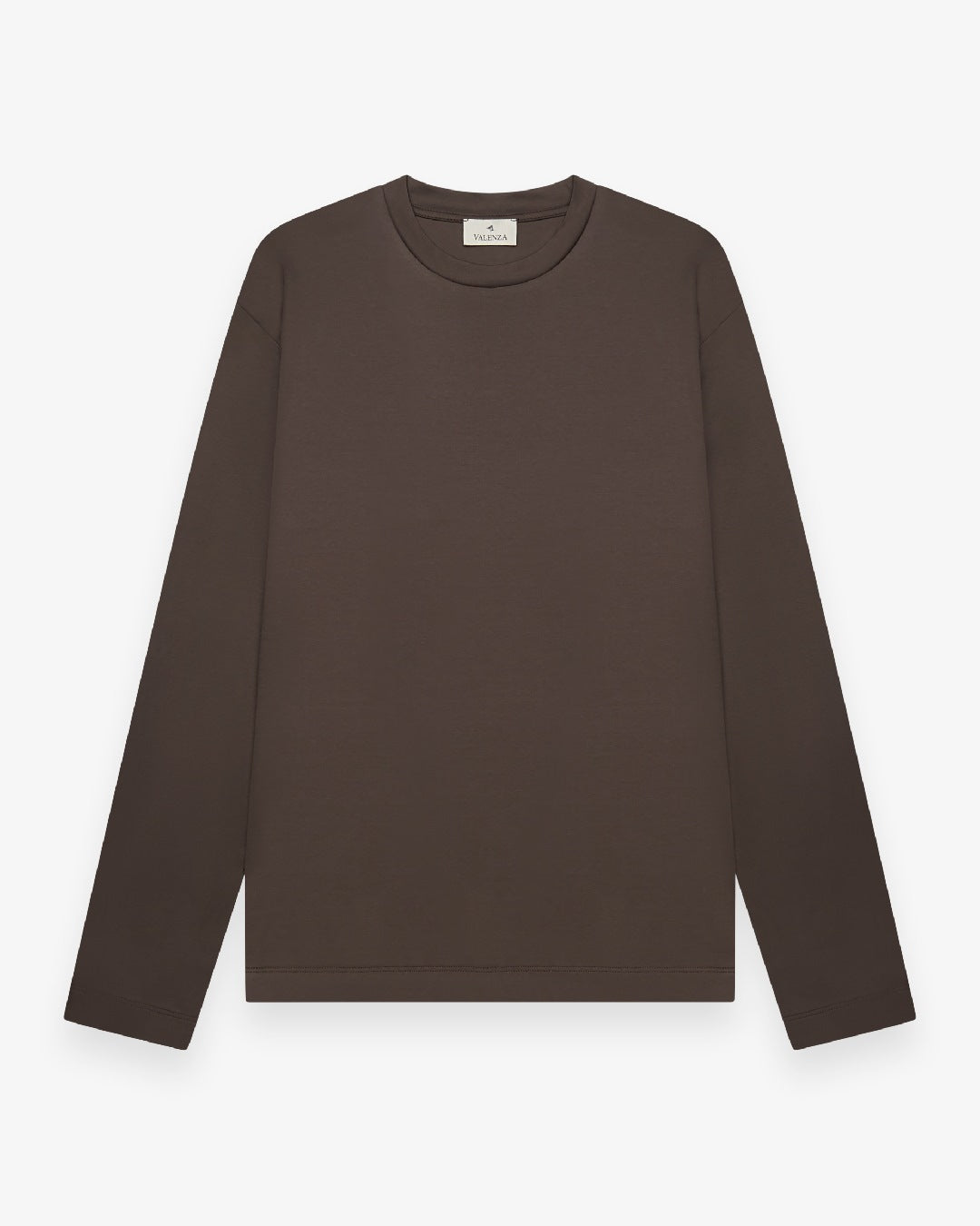 Valenza Interlock Supima Longsleeve Ebony Brown - productfoto 1