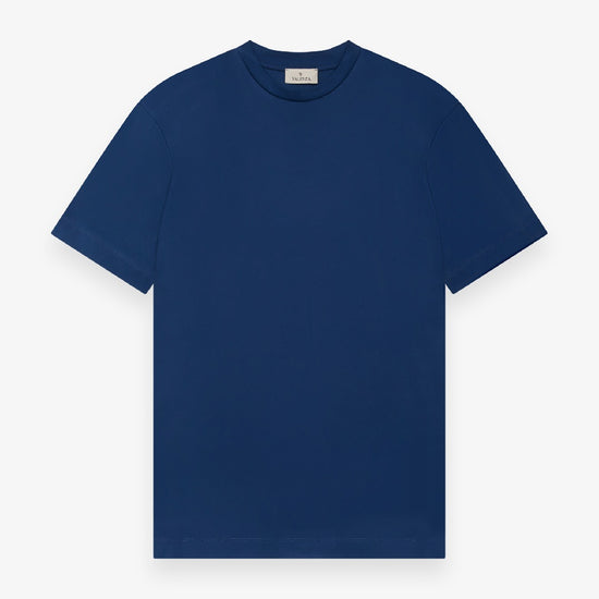 Valenza Interlock Supima T-Shirt Blue - productfoto 1