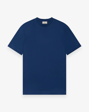 Valenza Interlock Supima T-Shirt Blue - productfoto 1