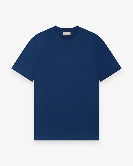 Valenza Interlock Supima T-Shirt Blue - productfoto 1