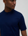 Valenza Interlock Supima T-Shirt Blue - productfoto 3