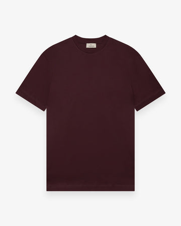 Valenza Interlock Supima T-Shirt Burgundy Red - productfoto 1
