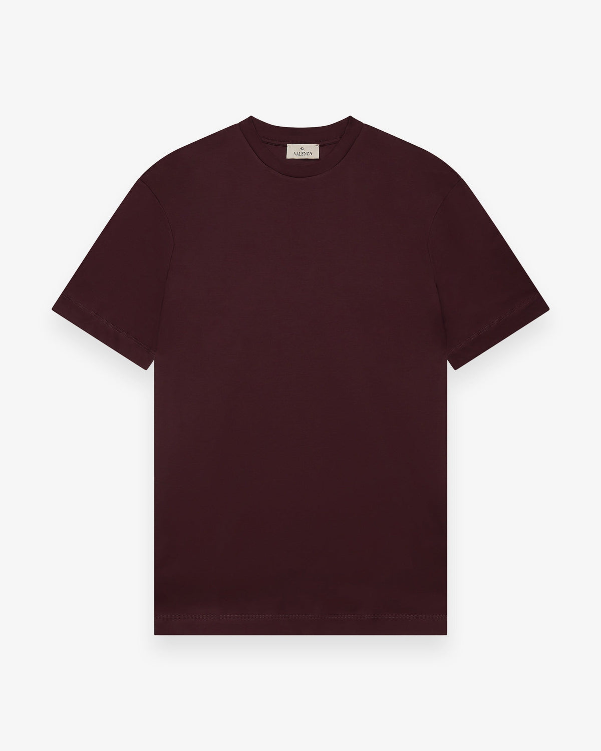 Valenza Interlock Supima T-Shirt Burgundy Red - productfoto 1