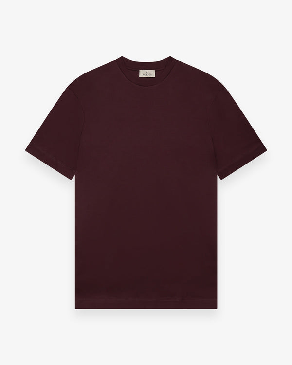 Valenza Interlock Supima T-Shirt Burgundy Red - productfoto 1