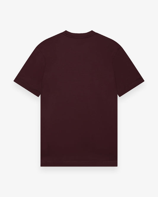 Valenza Interlock Supima T-Shirt Burgundy Red - productfoto 3