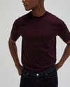 Valenza Interlock Supima T-Shirt Burgundy Red - productfoto 4
