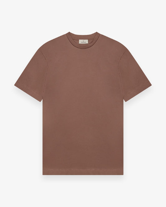 Valenza Interlock Supima T-Shirt Corteccia Brown - productfoto 1