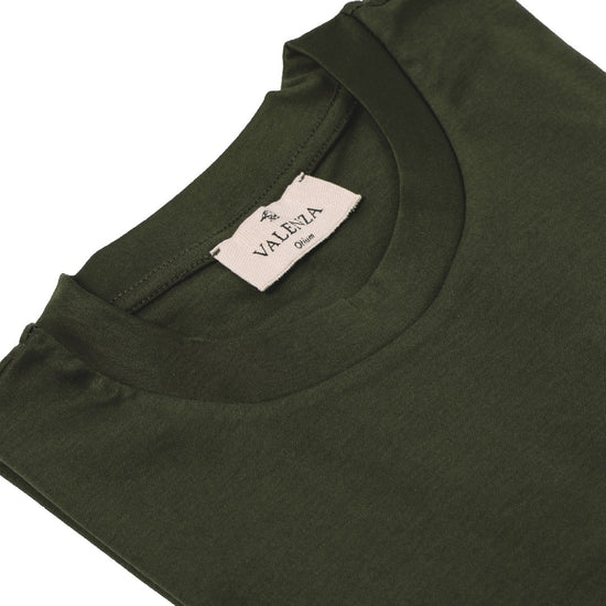 Valenza Interlock Supima T-Shirt Green - productfoto 3