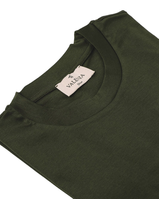 Valenza Interlock Supima T-Shirt Green - productfoto 3
