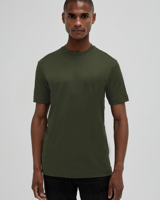 Valenza Interlock Supima T-Shirt Green - productfoto 4
