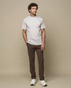 Valenza Interlock Supima T-Shirt Pearl Grey - productfoto 4