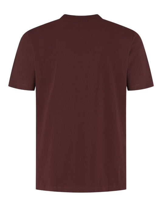 WAHTS Berkley Jersey Stretch T-shirt Burgundy – productfoto 4