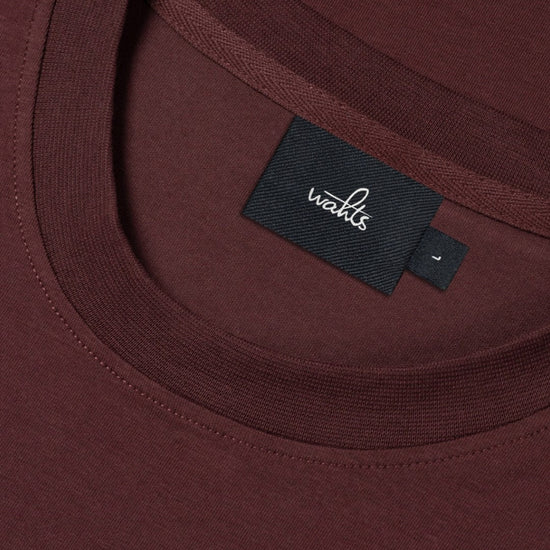 WAHTS Berkley Jersey Stretch T-shirt Burgundy – productfoto 5
