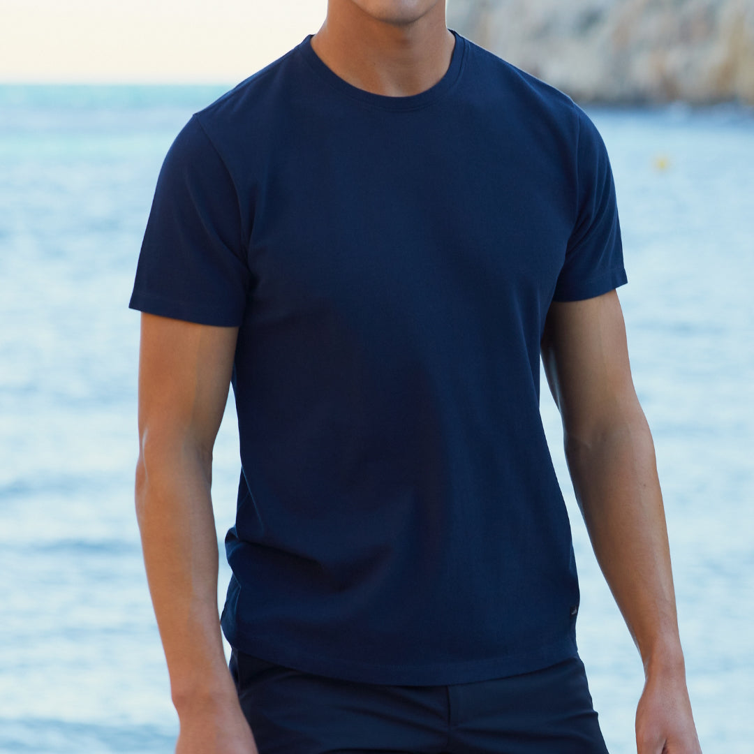 WAHTS Navy Blue Piquet – productbeeld 3