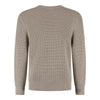 WAHTS Lawrence Extrafine Merino Patterned Pullover Light Taupe – productfoto 5
