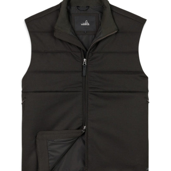 WAHTS Payton Soft Wool Bodywarmer Deep Brown - productfoto 1