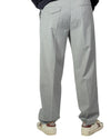Light Grey Adjustable Waistband Trousers Loose Fit