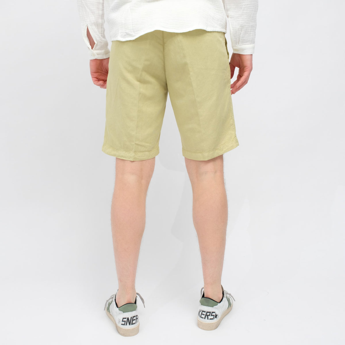 WHITE SAND YELLOW GREEN WASHED COTTON lYOECELL rE – productbeeld 3