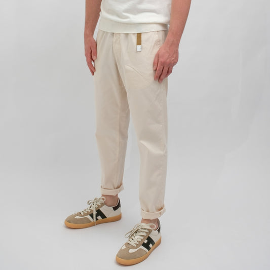 White Sand Adjustable Waistband Trousers Beige - productfoto 2