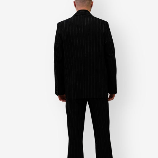 Won Hundred Black KAISON PIN STRIPE Vest – productbeeld 3