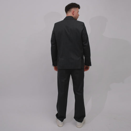 Won Hundred Kaison Double Breasted Blazer Anthracite – productbeeld 4