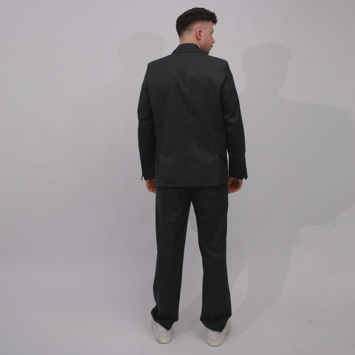 Won Hundred Kaison Double Breasted Blazer Anthracite – productbeeld 4